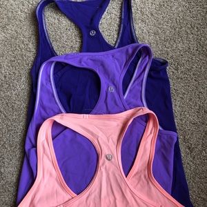 Set of 3 Lululemon tank tops